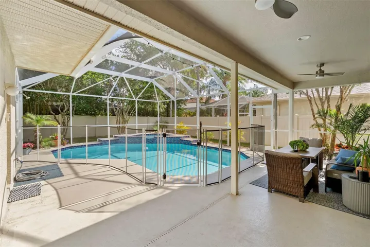 Plenty of space for sun and shade outside.