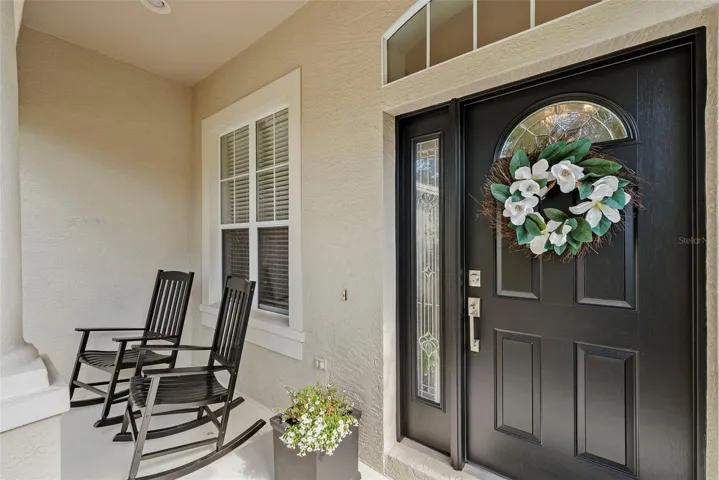 Sweet front porch greets you upon arrival.