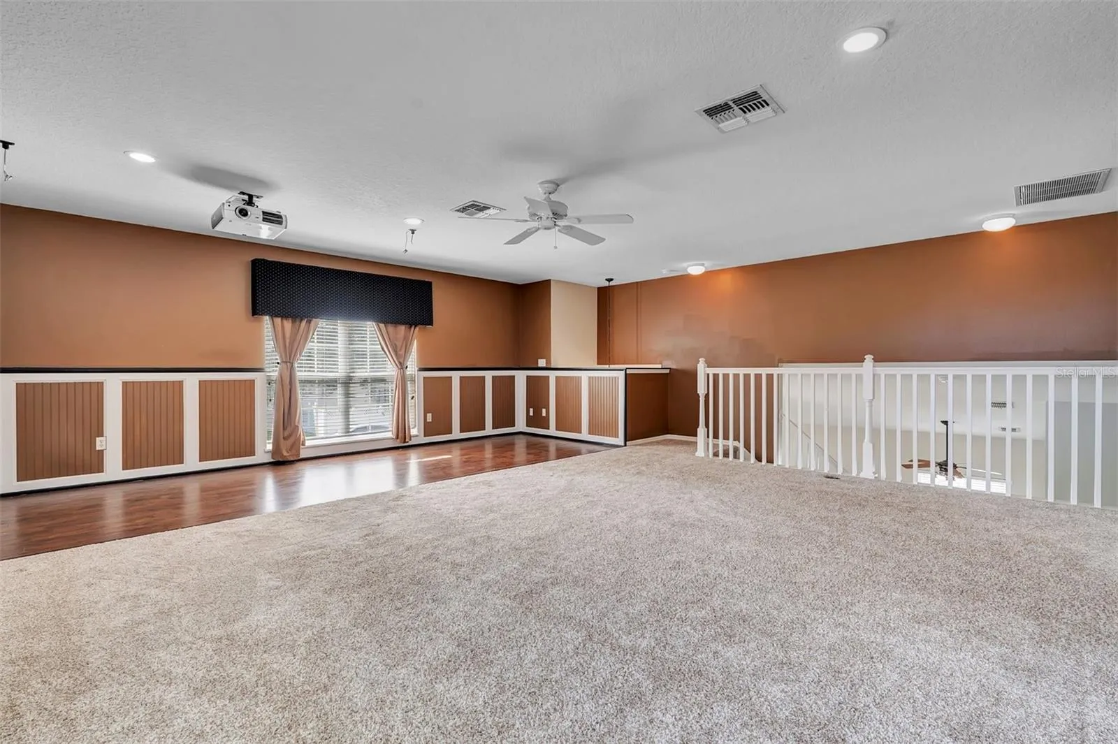 Upstairs media room