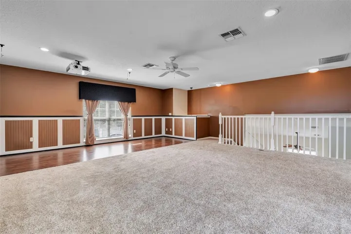 Upstairs media room