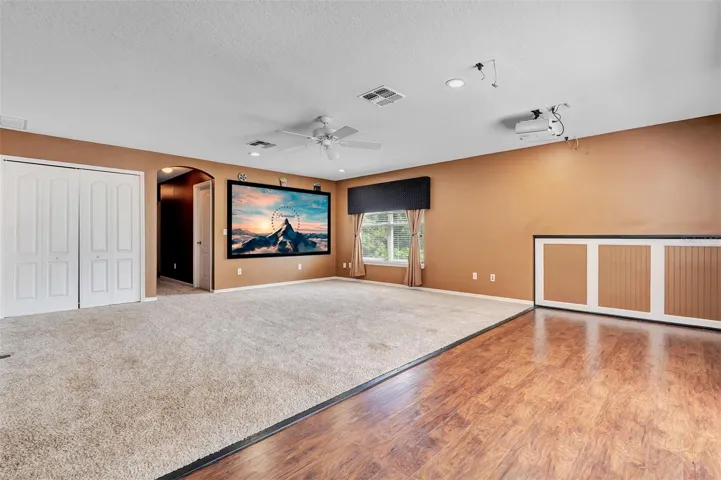 Upstairs media room