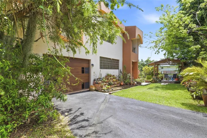 front of the house