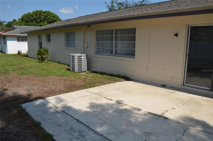 Back of home and Patio