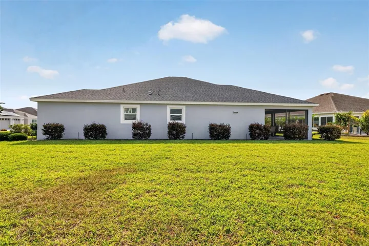 Rear Elevation with Large Corner Lot