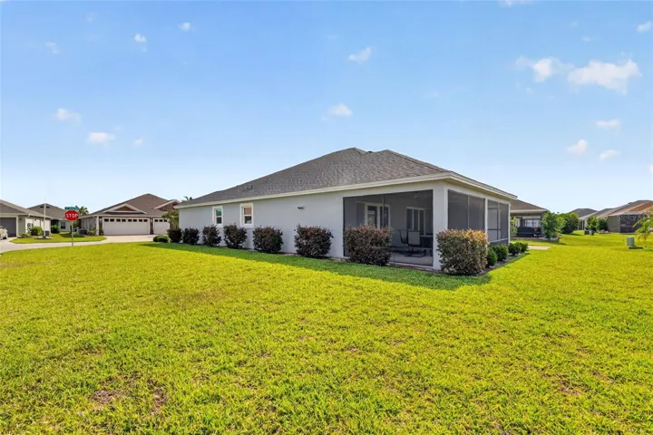 Rear and Side Elevation with Large Corner Lot