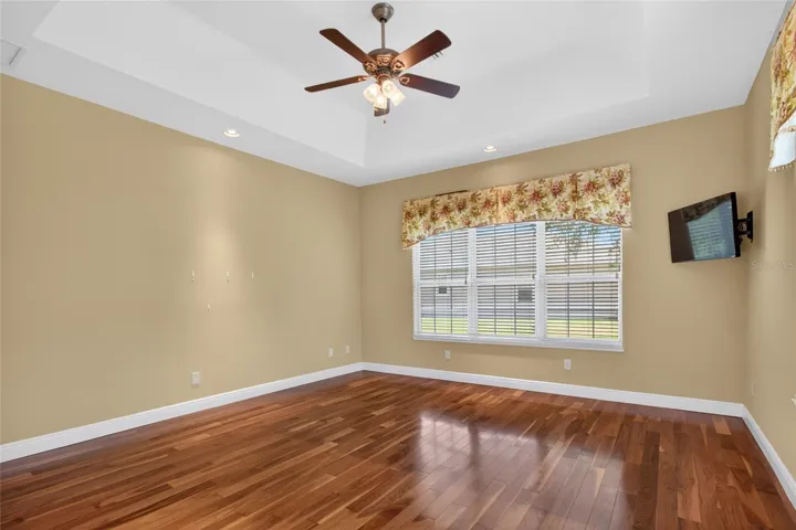 4TH BEDROOM AND/OR DEN OR CRAFT ROOM WITH LOVELY HARDWOOD FLOORING! THIS ROOM DOES HAVE A LARGE DOUBLE DOOR CLOSET.