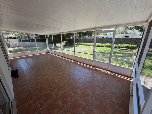 Lanai, screened and covered