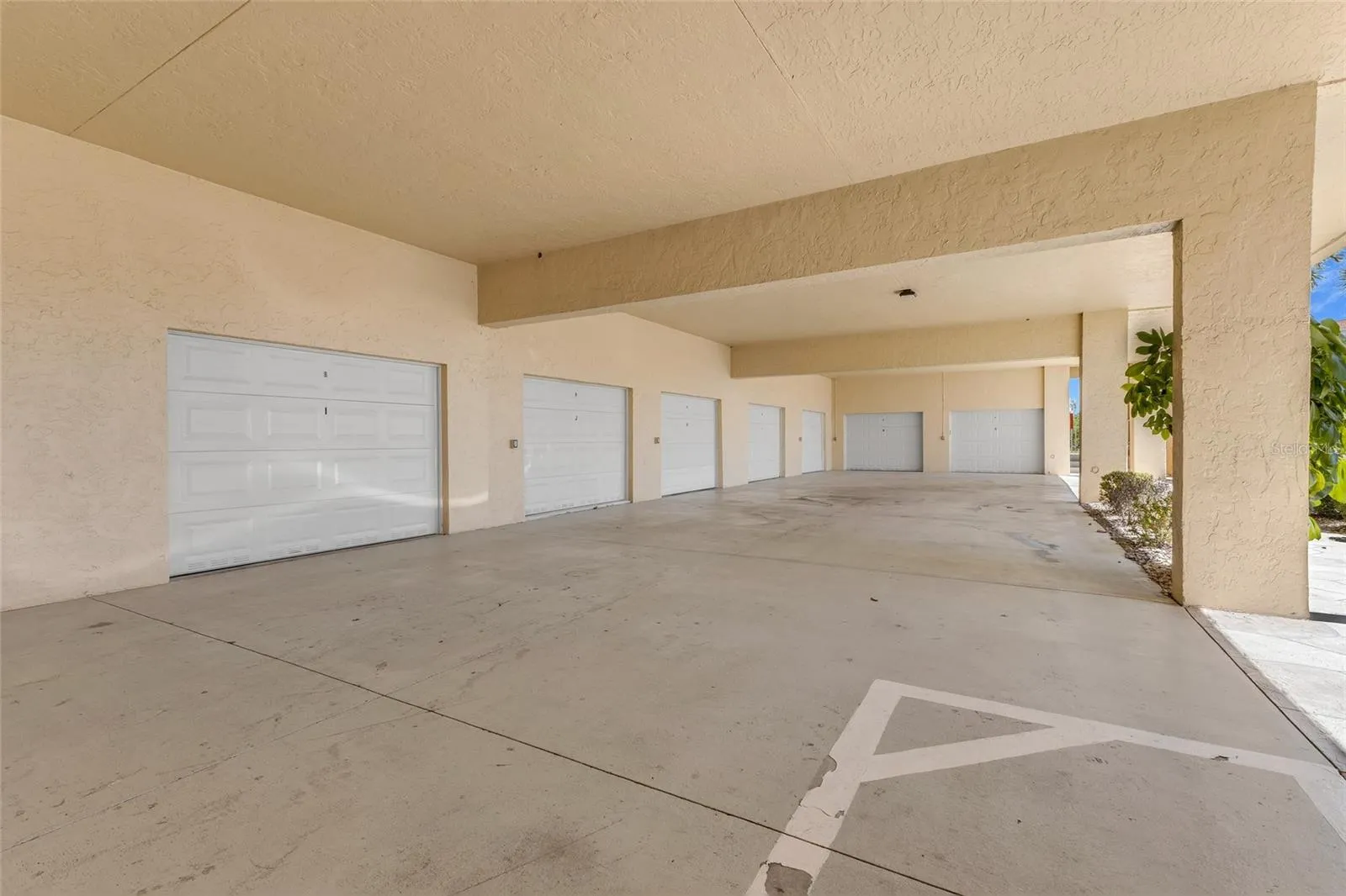 Garages under the building