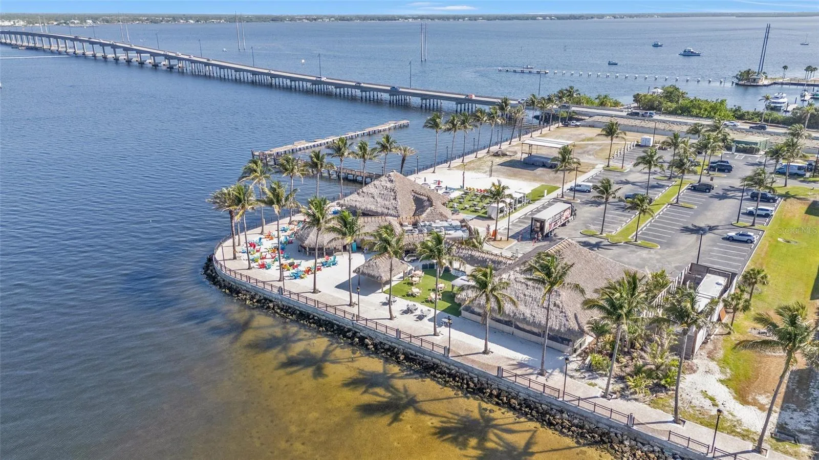 TT's Tiki restaurant overlooking Charlotte Harbor