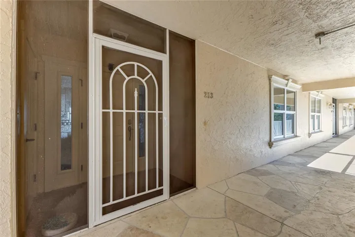 Screened entrance