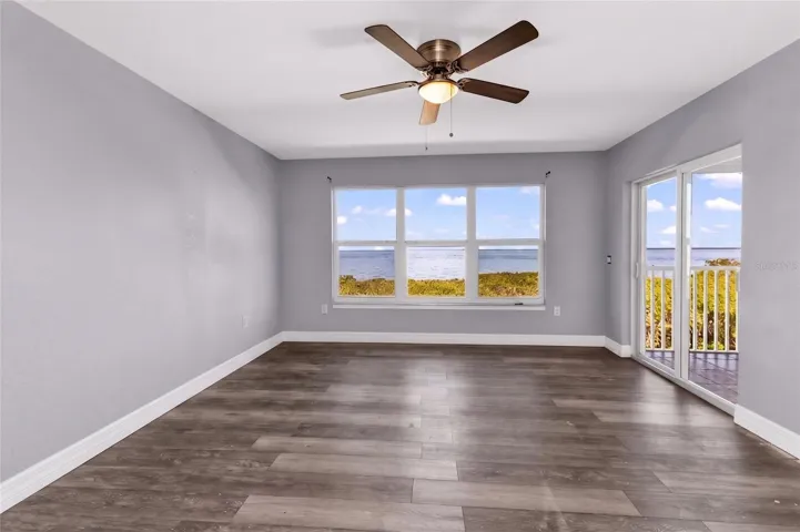 Master bedroom overlooking Charlotte Harbor to the west