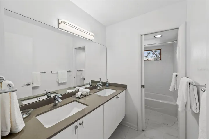 Guest Bath with Double Vanity