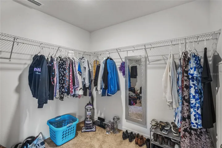 Walk in closet with loads of space