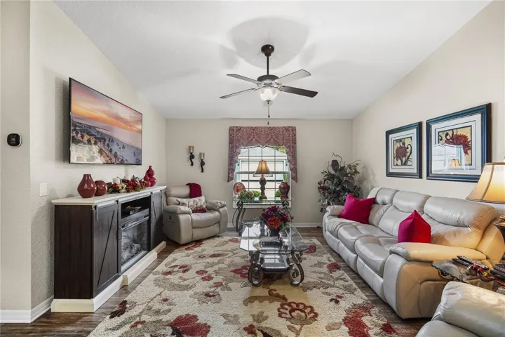 Living area with room to entertain
