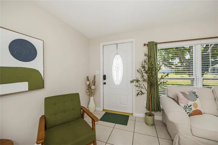 Front door into home