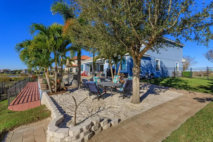 Sand lot toward house