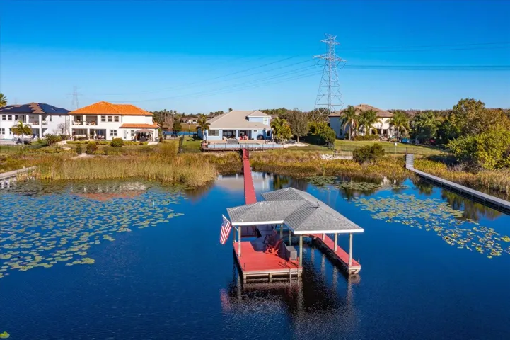 Dock back toward house