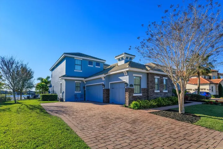 front from driveway