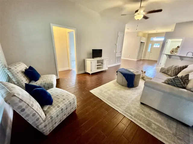 Virtually staged- options of furniture placement