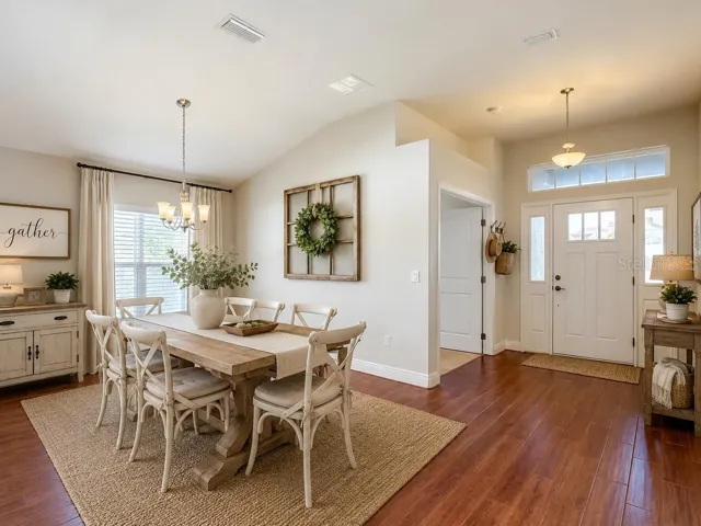 Virtually Staged - Dining Room - Foyer - Den/Bedroom 4