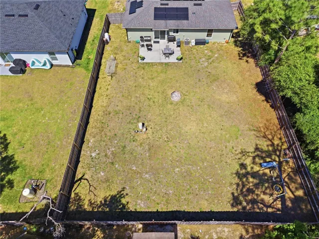 Overhead Backyard Fenced