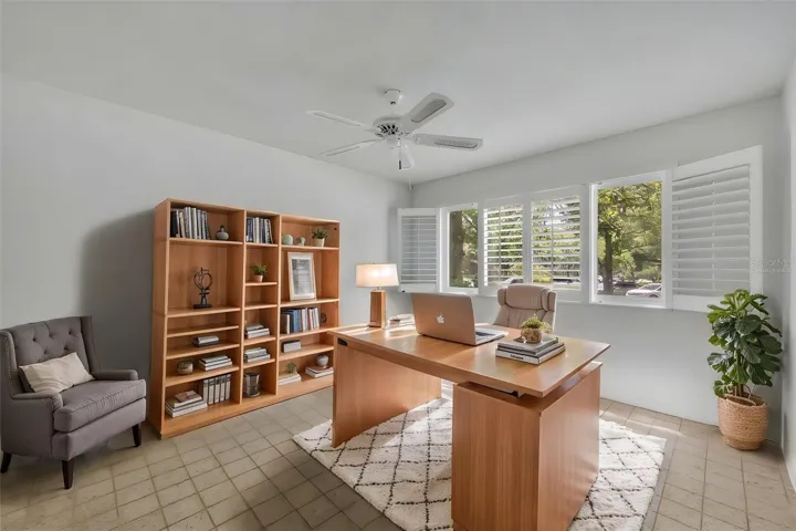 Virtually staged office or third bedroom