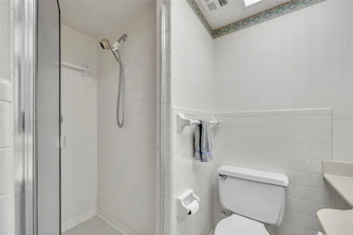 Primary bath with walk-in shower