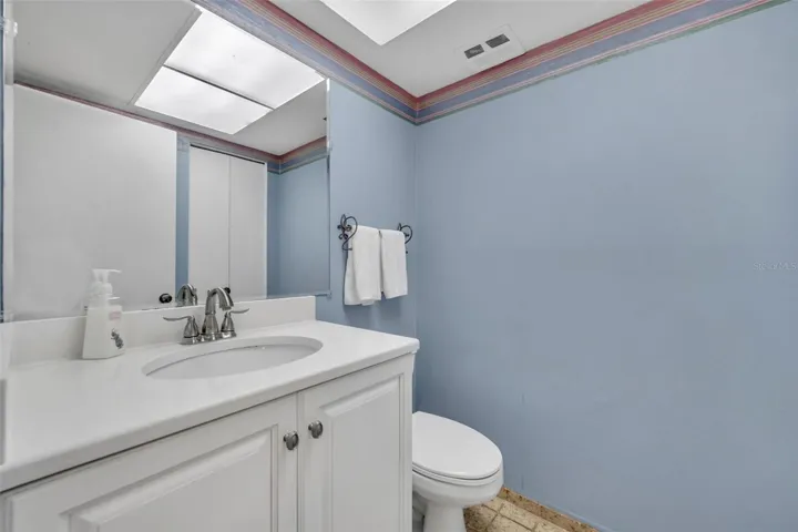 Half bath next to office