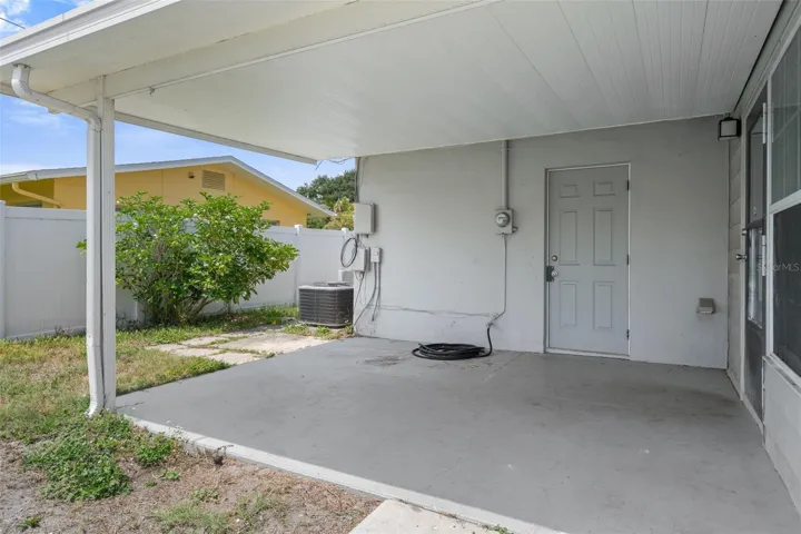 Covered patio