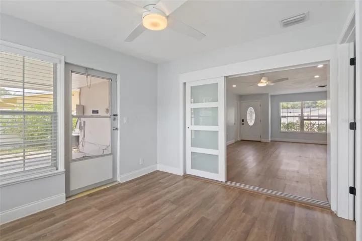 Door to patio from bonus room