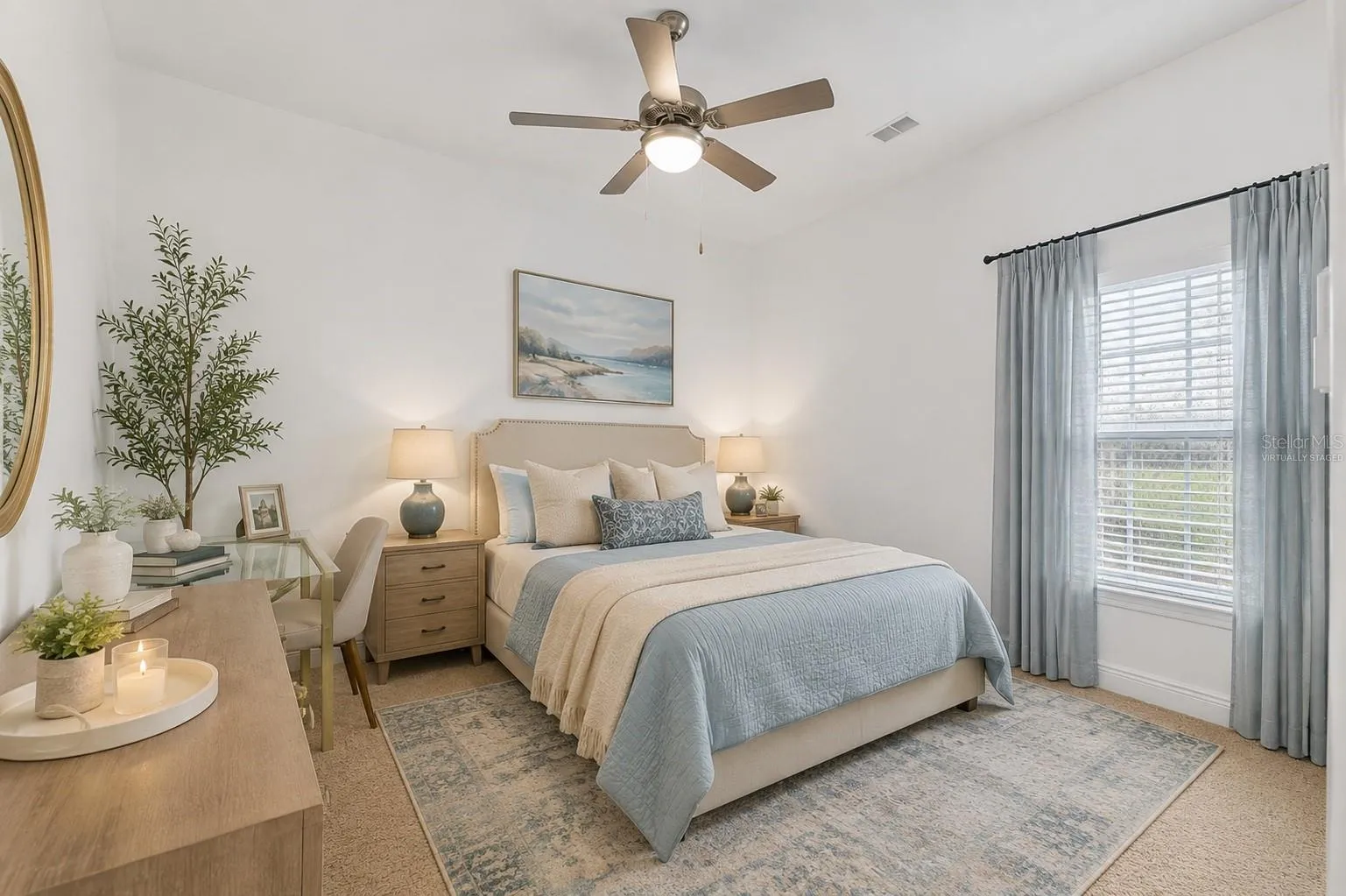 Another bedroom, virtually staged