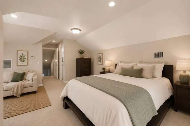Perfect space for guest room, young adult, music/art studio, virtually staged