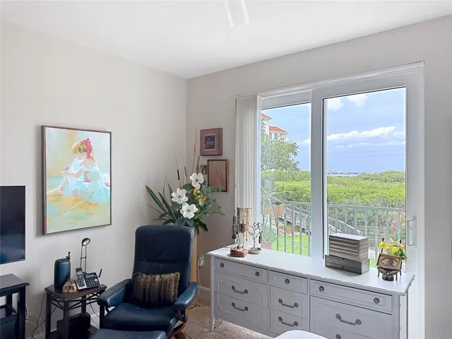 Sliding door behind dresser