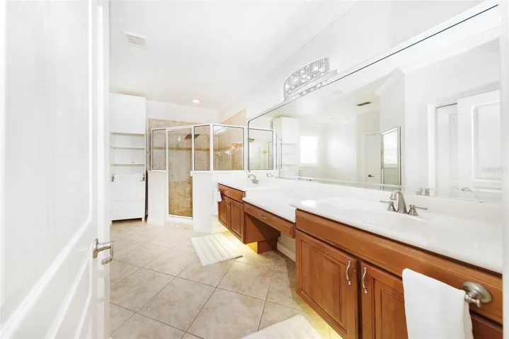 Master Bathroom - double sink - under cabinet lighting