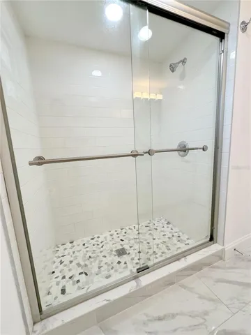 Guest walk-in shower