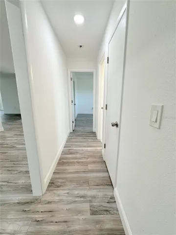 Hallway between bedrooms