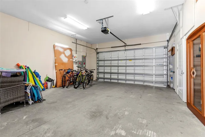 Garage with sauna