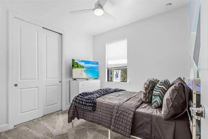 Secondary bedroom with large closet