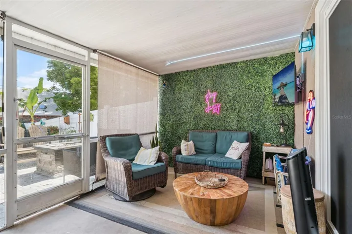 Screened-in patio