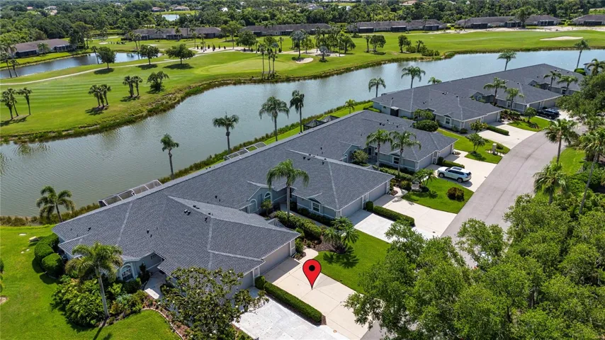 Water and golf course