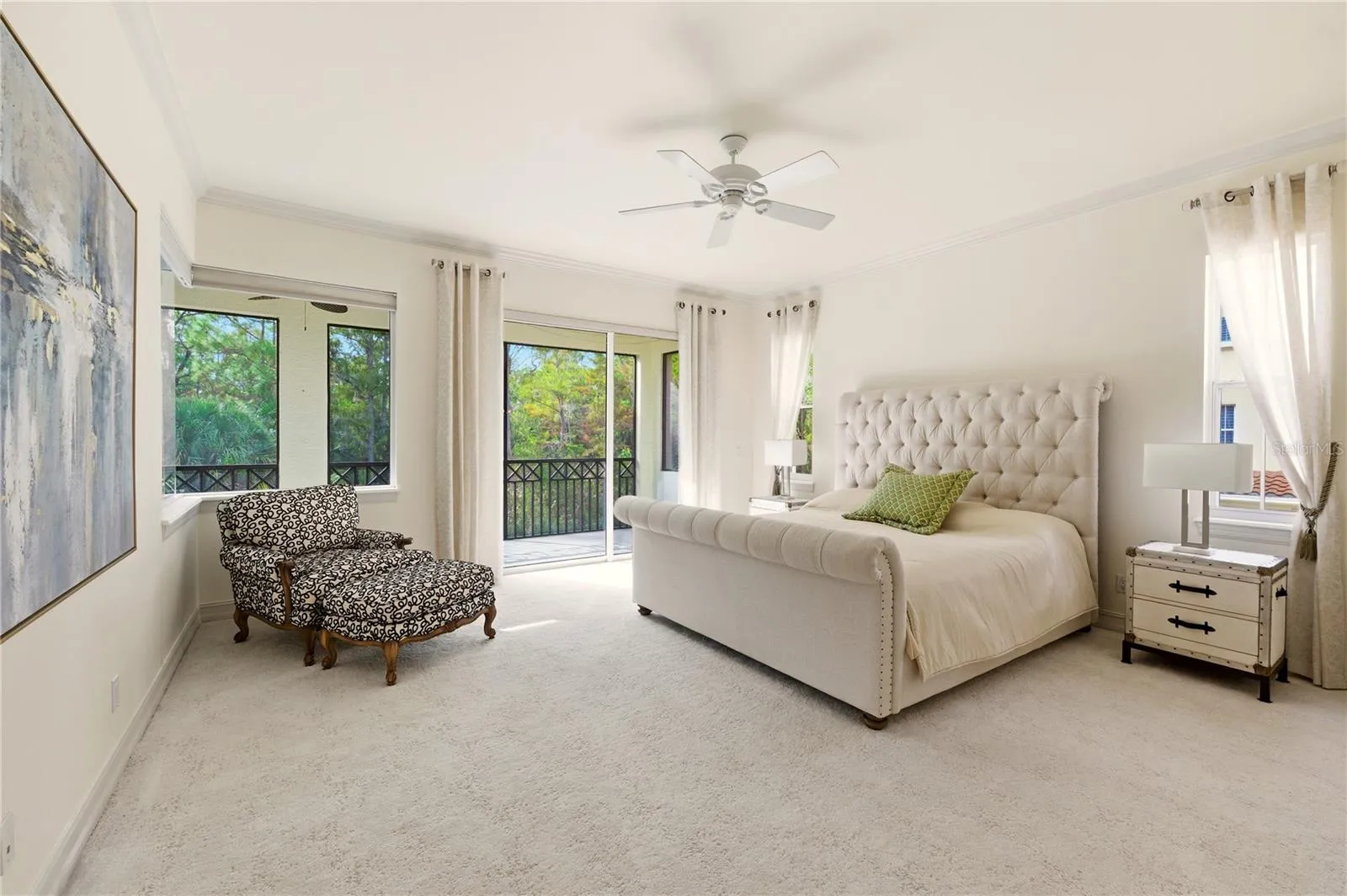 Primary suite furnishing options.