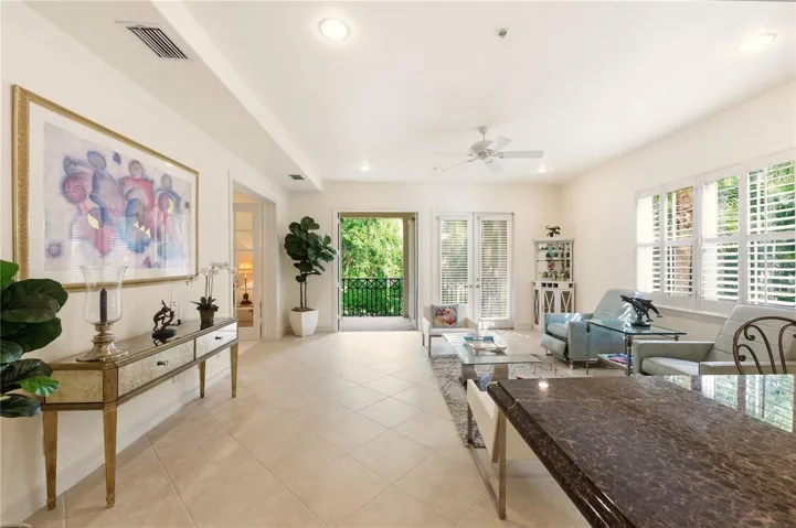 Family room with open balcony