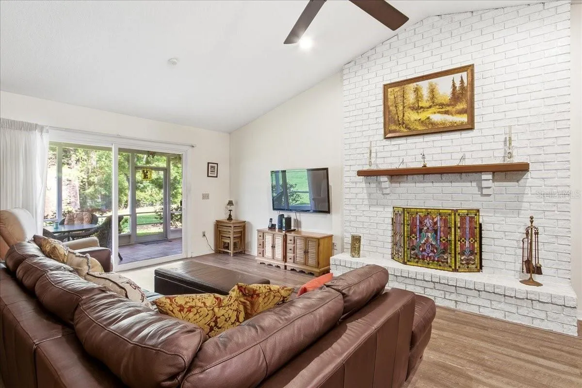 Living room- fireplace