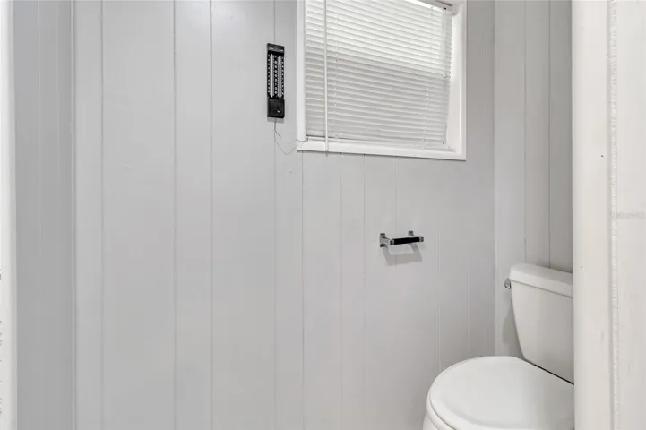Toilet view from inside Guest Bath in Hallway