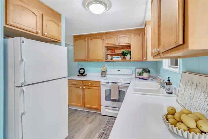 Kitchen view upon entering Main Sliding Glass doors and facing right