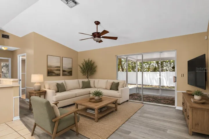 Virtually Staged Living Room