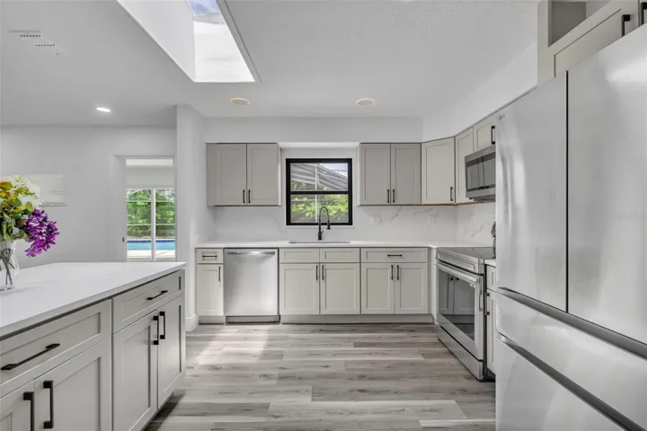 Kitchen with soft-close cabinetry