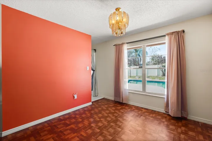 Dining room with entrance to kitchen