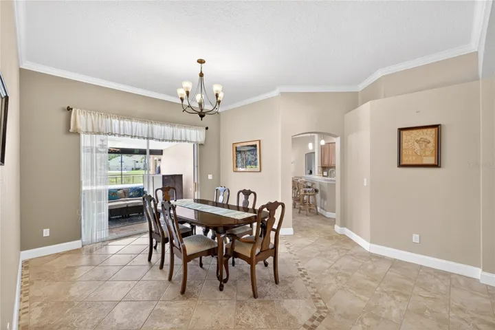 Dining room overlooks Lanai