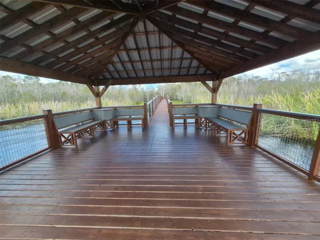 Beautiful gazebo overlooking Lake Hart